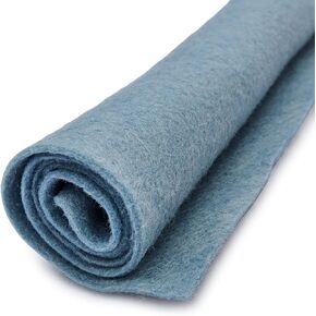 Love Bug Blue - Vintage Blue - Wool Felt Oversized Sheet - 35% Wool Blend - 1 12x18 inch Sheet