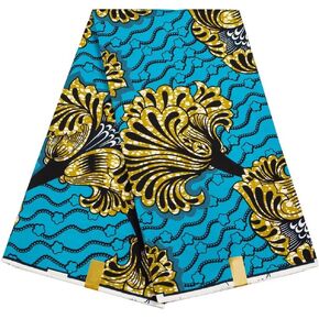 African Ankara Fabric 6 Yard Tribal Print Dashiki Long Skirts