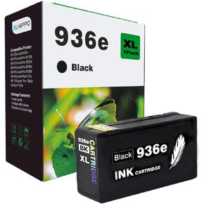 936e Black Replacement for HP 936 Black Ink Cartridges for HP Printers 9125e 9135e 9130e 9120e Series, for 936 Series HP936 HP936e 936xl Work for OfficeJet Pro 9730e 9720 9128e 9110b 9130 b (1 Pack)