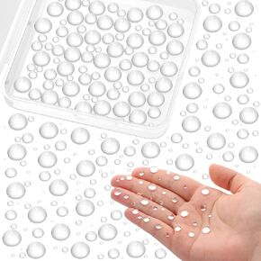 700 Pieces Clear Water Dewdrop Embellishments, CCOZN Card Making Supplies Clear Beads Water Droplets Waterdrop Resin Beads for DIY Scrapbooking Crafts Paper Decor Phone Case Craft