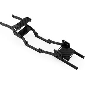 SCX24 Low Center of Gravity Chassis Frame Girder Kit Carbon Fiber 6° Angled Skid LCG Chassis Kit for Axial SCX24 Deadbolt JLU C10 Bronco 1/24 RC Crawler Upgrade Part, 18g