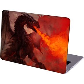 Compatible with MacBook Pro 16-inch Hard Protective Shell Cace and Keyboard Cover (A2485, M1 Pro/Max, 2021 Release) - Evil Dragon-01