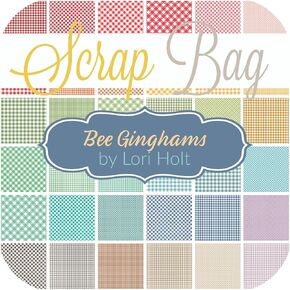 Bee Ginghams Scrap Bag (Approx 2 Yards) by Lori Holt for Riley Blake 2 Yards DIY Quilt Fabric