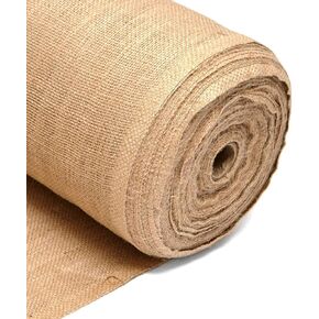 40" Wide Burlap Fabric 10oz Natural - Heavy Duty 100% Jute Material for Upholstery, Home Décor, Gardening, & Wedding Projects - Eco-Friendly & Biodegradable - 40 Inches x 5 Yards
