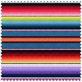 1 Yard Fiesta Stripe by Elizabeth's Studio 100% Cotton Quilt Fabric 263 Blue