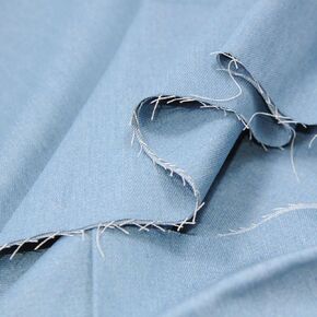 Denim 9 OZ.Indigo Washed of Light Col 100% Cotton Fabric 62" Wide by 2Yards(Light-Indigo 2yds)