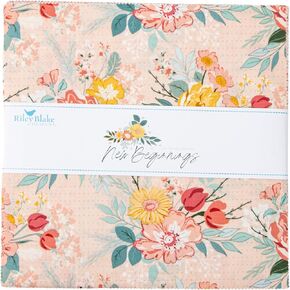 Sandy Gervais New Beginnings 10" Stacker 42 10-inch Squares Layer Cake Riley Blake 10-15750-42