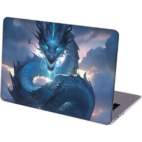 Compatible with MacBook Pro 13 inch, Hard Protective Shell with Keyboard Cover (M1 A2338 A2289 A2251 A2159 A1989 A1706 A1708, 2016-2020 Release) - Water Splash Dragon - MC8959