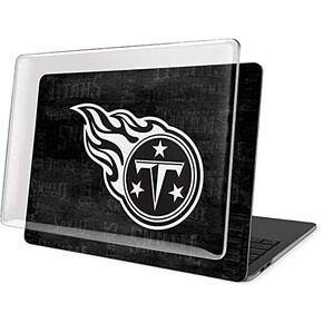 Skinit Case + Skin Compatible with MacBook Pro 13in (2020) - Officially Licensed NFL Tennessee Titans Black & White Design