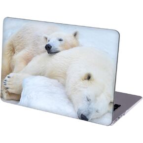 Compatible with MacBook Air 13 inch Retina Display with Touch ID, Hard Protective Shell with Keyboard Cover (M1 A2337 A2179 A1932, 2018 2019 2020 Release) - Polar Bear - MC9421