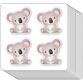 Cute Koala Bear Stickers 1in for Scrapbooking, Arts, Craft, Kids DIY, Calendars Journals 80-Pack