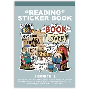 31 Sheets 300 Pcs Romance Book Stickers for Kindle, Holographic Aesthetic Cute Bookish Funny Sticker Book for Laptops Water Bottles Journal Scrapbook DIY Art Crafts