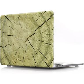 IVY Wood Grain Case for MacBook Pro (15-inch, 2016-2019, Models: A1707 / A1990) Hard Shell Case with Keyboard Cover - Q