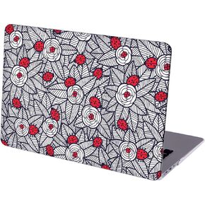 Compatible with MacBook Air 13 inch Retina Display with Touch ID, Hard Shell Case with Keyboard Cover and Screen Protector (M1 A2337 A2179 A1932, 2018-2020 Release) - Ladybugs MD3924