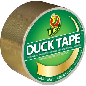 Duck 1.88 in. W x 10 yd. L Gold Solid Duct Tape