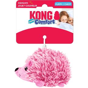 KONG Comfort Hedgehug Plush Dog Toy – Soft Squeaky Cuddly Toy for Dogs, Ideal for Gentle Chewers and Snuggling (Medium)