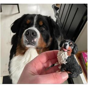 Custom Pet Figurine Cake Topper, Personalized Dog and Cat Wedding Decoration, Handcrafted Pet Portrait Sculpture