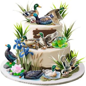 Mallard Duck Cake Decorations Duck Cake Topper Hunting Birthday Party Decorations