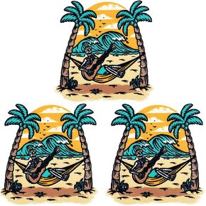 3Pcs Exaggerated Design Beautiful Butterfly with USA Flag Self-Adhesive High Definition Hot Stamping Patches Applique for Clothing Backpacks Jeans Hats