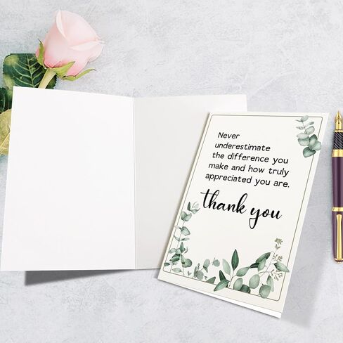 Supoeguk Thank You Card for Employee Boss Coworker, Appreciation Card for Teacher Mentor Friend, Never Underestimate The Difference You Make... in Kuwait
