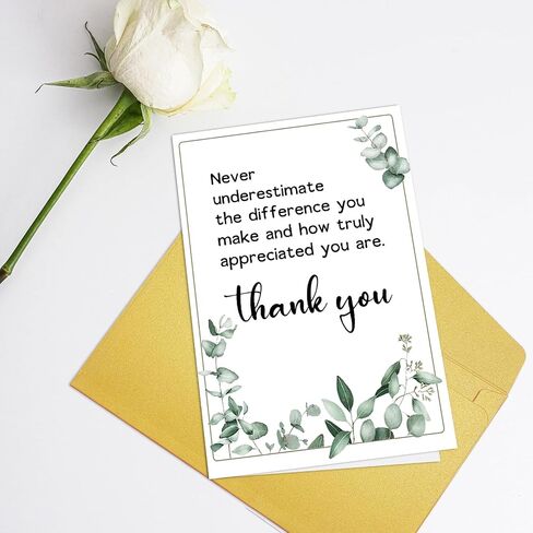 Supoeguk Thank You Card for Employee Boss Coworker, Appreciation Card for Teacher Mentor Friend, Never Underestimate The Difference You Make... in Kuwait