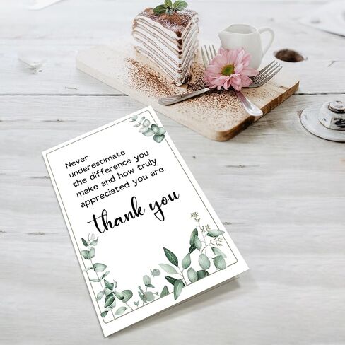Supoeguk Thank You Card for Employee Boss Coworker, Appreciation Card for Teacher Mentor Friend, Never Underestimate The Difference You Make... in Kuwait