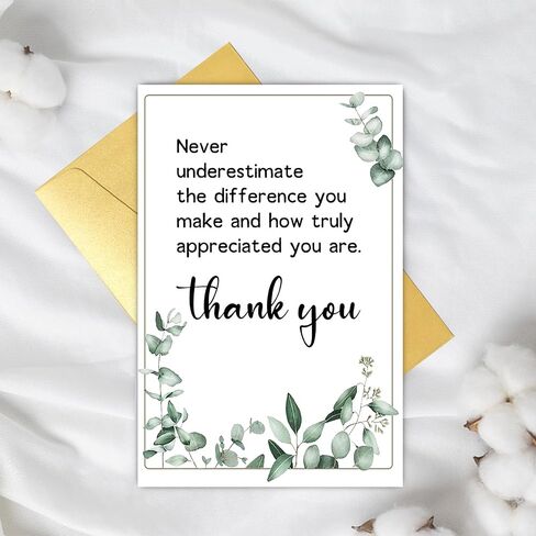 Supoeguk Thank You Card for Employee Boss Coworker, Appreciation Card for Teacher Mentor Friend, Never Underestimate The Difference You Make... in Kuwait