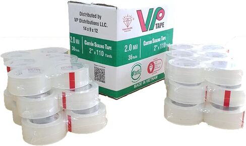 1 Pallet 90 Case 2.0 Mil Carton Tape (1 Plalet 90 Case 2160 Rolls (2.0 mil 3 inch × 110 ياردة) شريط خبز واضح.) in Kuwait