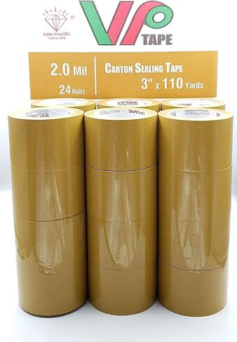 1 Pallet 90 Case 2.0 Mil Carton Tape (1 Plalet 90 Case 2160 Rolls (2.0 mil 3 inch × 110 ياردة) شريط خبز واضح.) in Kuwait