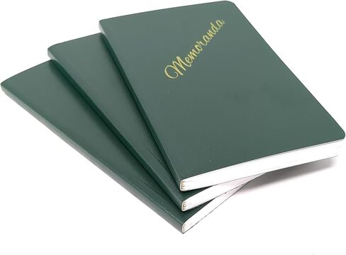 DIY Indispensables US Military Memo Book (3 Pack) Side Bound 3-3/8 x 5-5/8 Inch Durable Perfect Binding College Ruled 72 Sheet 144 Page Notebook NSN 7530-00-222-0078 Made in USA in Saudi Arabia