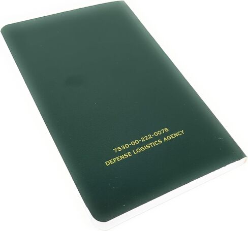 DIY Indispensables US Military Memo Book (3 Pack) Side Bound 3-3/8 x 5-5/8 Inch Durable Perfect Binding College Ruled 72 Sheet 144 Page Notebook NSN 7530-00-222-0078 Made in USA in Saudi Arabia