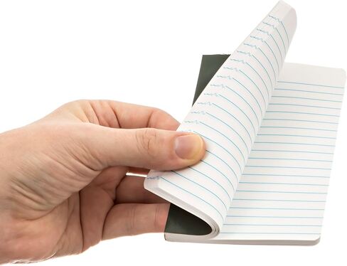 DIY Indispensables US Military Memo Book (3 Pack) Side Bound 3-3/8 x 5-5/8 Inch Durable Perfect Binding College Ruled 72 Sheet 144 Page Notebook NSN 7530-00-222-0078 Made in USA in Saudi Arabia