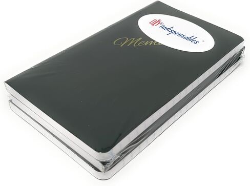DIY Indispensables US Military Memo Book (3 Pack) Side Bound 3-3/8 x 5-5/8 Inch Durable Perfect Binding College Ruled 72 Sheet 144 Page Notebook NSN 7530-00-222-0078 Made in USA in Saudi Arabia