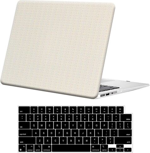 Saharacase-Apple MacBook Air 15 "M2 و M3 محمولة أجهزة الكمبيوتر المنسوجة مع غطاء مفاتيح لوحة مفاتيح للسيليكون ، قبضة مضادة للانزلاق (بيج) (بيج) in Saudi Arabia