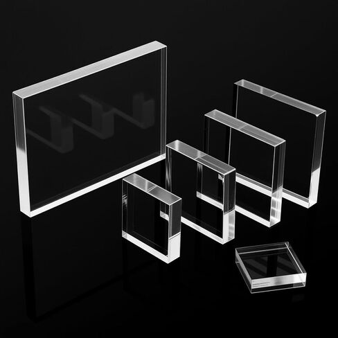 6 أجهزة كمبيوتر أكريليك كتل التصوير الأكريليك الفوتوغرافي بلوك زفاف شقة وضع الدعائم واضحة أدوات ختم مجموعة مجموعة مصنوعة من طوابع الكتل للسيارة القبضة لصنع أداة ختم DIY in Kuwait