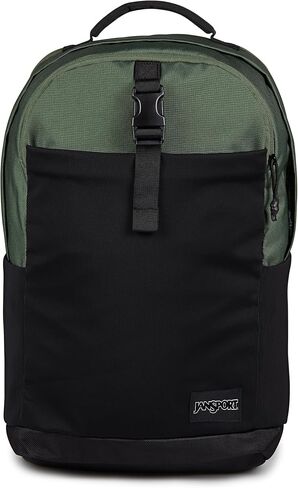 حقيبة الظهر Jansport Journey Pack-مقصورة رئيسية كبيرة ، جيوب زجاجة ماء مزدوجة ، مقصورة كمبيوتر محمول مبطنة بحجم 15 بوصة مع جبل ثلاثي المبطن ، أسود in Kuwait