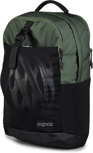 حقيبة الظهر Jansport Journey Pack-مقصورة رئيسية كبيرة ، جيوب زجاجة ماء مزدوجة ، مقصورة كمبيوتر محمول مبطنة بحجم 15 بوصة مع جبل ثلاثي المبطن ، أسود in Kuwait