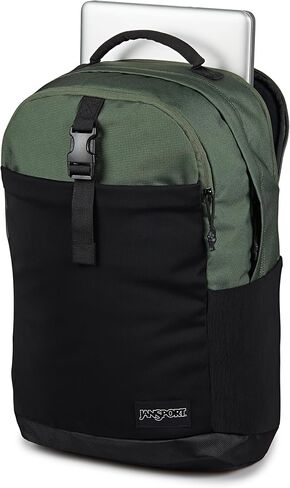 حقيبة الظهر Jansport Journey Pack-مقصورة رئيسية كبيرة ، جيوب زجاجة ماء مزدوجة ، مقصورة كمبيوتر محمول مبطنة بحجم 15 بوصة مع جبل ثلاثي المبطن ، أسود in Kuwait