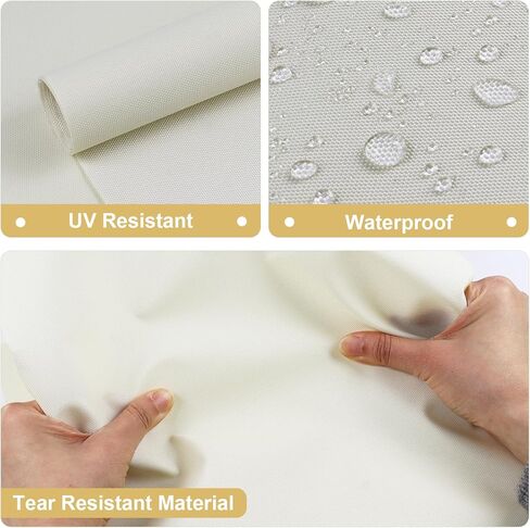 Marine Waterproof Canvas Fabric 600Denier 60" Wide by 144" Cordura Material with Waterproof Backing Anti-UV Canvas Awning Fabric for Car Boat Tent Cushion Home, Black in Kuwait