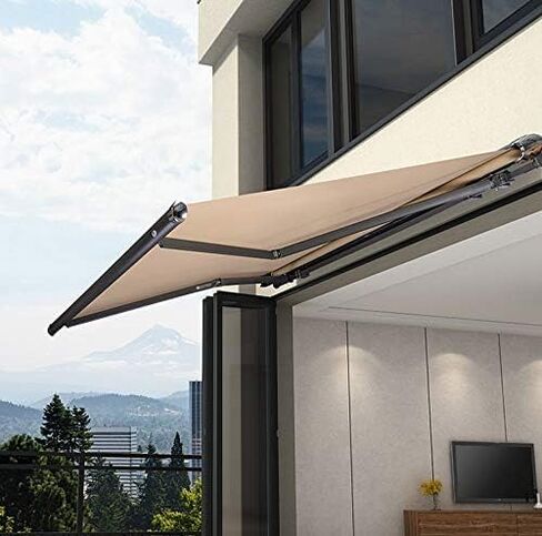 Marine Waterproof Canvas Fabric 600Denier 60" Wide by 144" Cordura Material with Waterproof Backing Anti-UV Canvas Awning Fabric for Car Boat Tent Cushion Home, Black in Kuwait