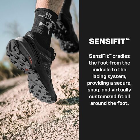 Salomon Speedcross 5 Trail Running Shoes for Men, Magnet/Black/Phantom, 11 in Saudi Arabia