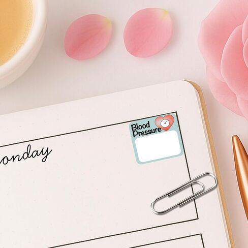 Blood Sugar Tracker Stickers - 54 Health Planner Stickers 1/2" - Diabetes Diabetic Hypoglycemia - Habit Tracker Planner Stickers - Essential Calendar bujo journaling (Blood Sugar, 1 Sheet) in Kuwait