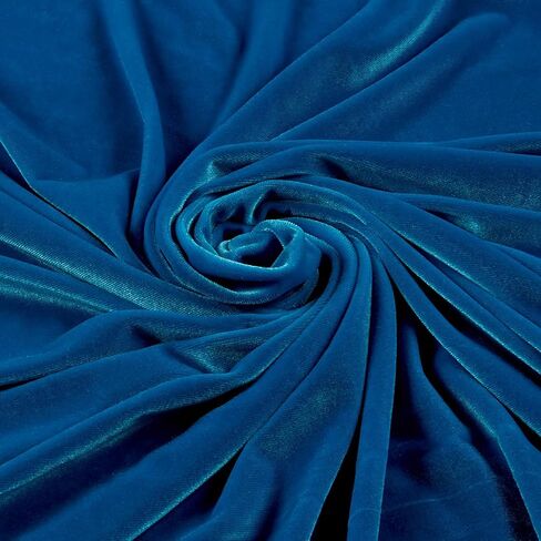 Stretch Velvet Fabric is 58/60" inches Wide (1 Yard, Classic Blue) in Saudi Arabia