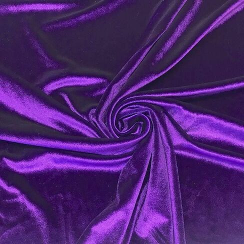 Stretch Velvet Fabric is 58/60" inches Wide (1 Yard, Classic Blue) in Saudi Arabia