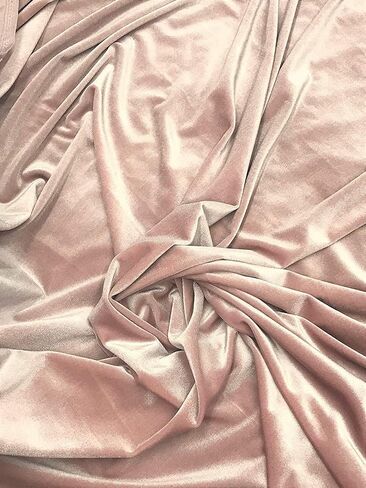 Stretch Velvet Fabric is 58/60" inches Wide (1 Yard, Classic Blue) in Saudi Arabia