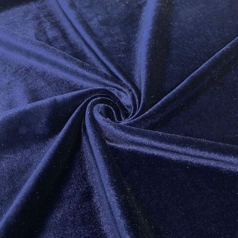 Stretch Velvet Fabric is 58/60" inches Wide (1 Yard, Classic Blue) in Saudi Arabia