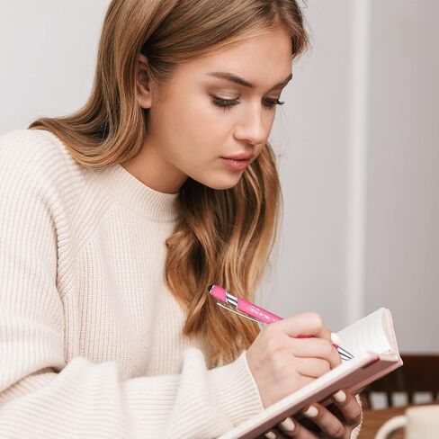 eersida 4 قطع أقلام أقلام ملهمة في المقدمة في حالة هدايا مطابقة للنساء لآيات الكتاب المقدس للكتابة الأرجواني للنساء مجلة لوازم الكتابة (الأسلوب المشرق) in Saudi Arabia