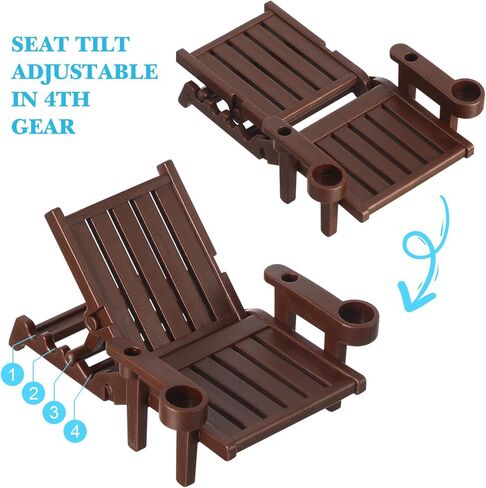 مجموعة شاطئ مصغرة من 5 ، حمام سباحة مصغرة مع المظلات والكراسي ، محاكاة شاطئ الديكور دمية للأطفال. in Kuwait