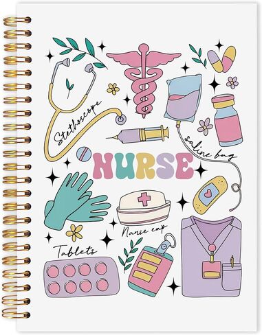 Physical Therapy Spiral Notebook, PT Physiotherapy Gifts Journaling Notebooks, Physical Therapist Gifts for Women Journal, Therapeutic Gifts Notebooks for Note Taking, 5.5x8.3 Inch in Saudi Arabia