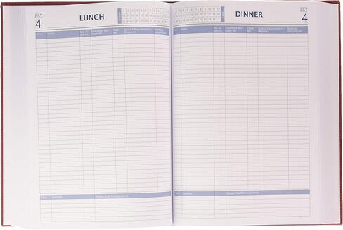 Castelli U07/24-391 A4 Restaurant Booking Diary ، Red in Saudi Arabia
